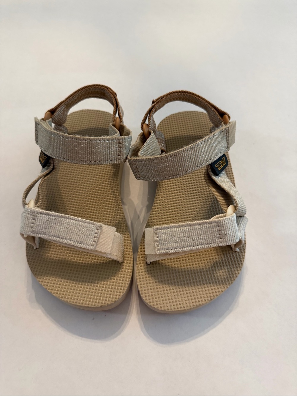 Teva Kids Neutral Beige Hook-and-Loop Sport Sandals